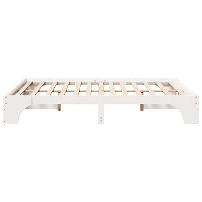 Bedframe Wit 160 x 200 cm Massief grenenhout