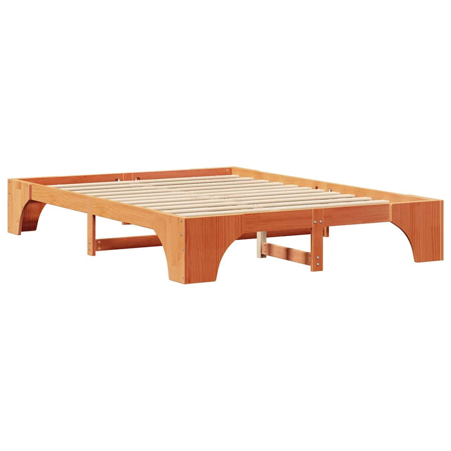 Bedframe Wasbruin 160 x 200 cm Massief grenenhout