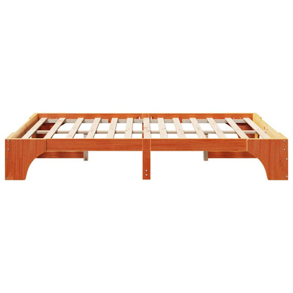 Bedframe Wasbruin 160 x 200 cm Massief grenenhout
