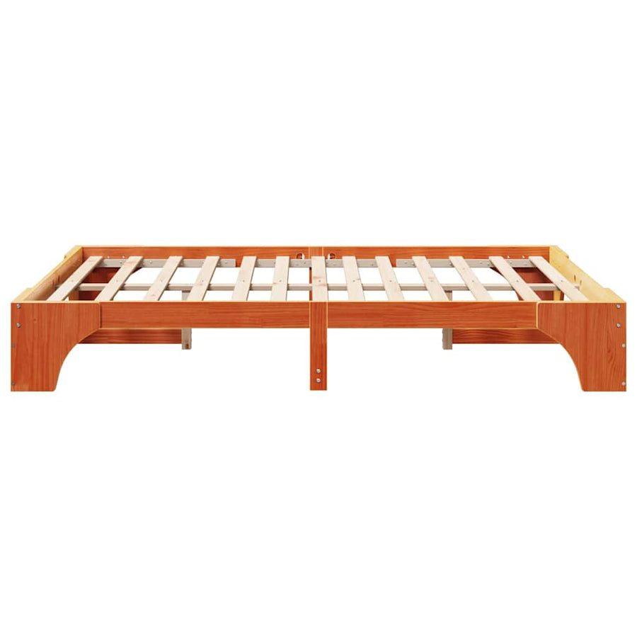 Bedframe Wasbruin 160 x 200 cm Massief grenenhout