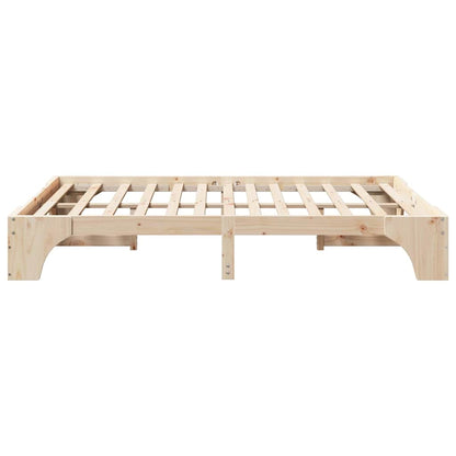 Bedframe 150 x 200 cm Massief Grenen Hout