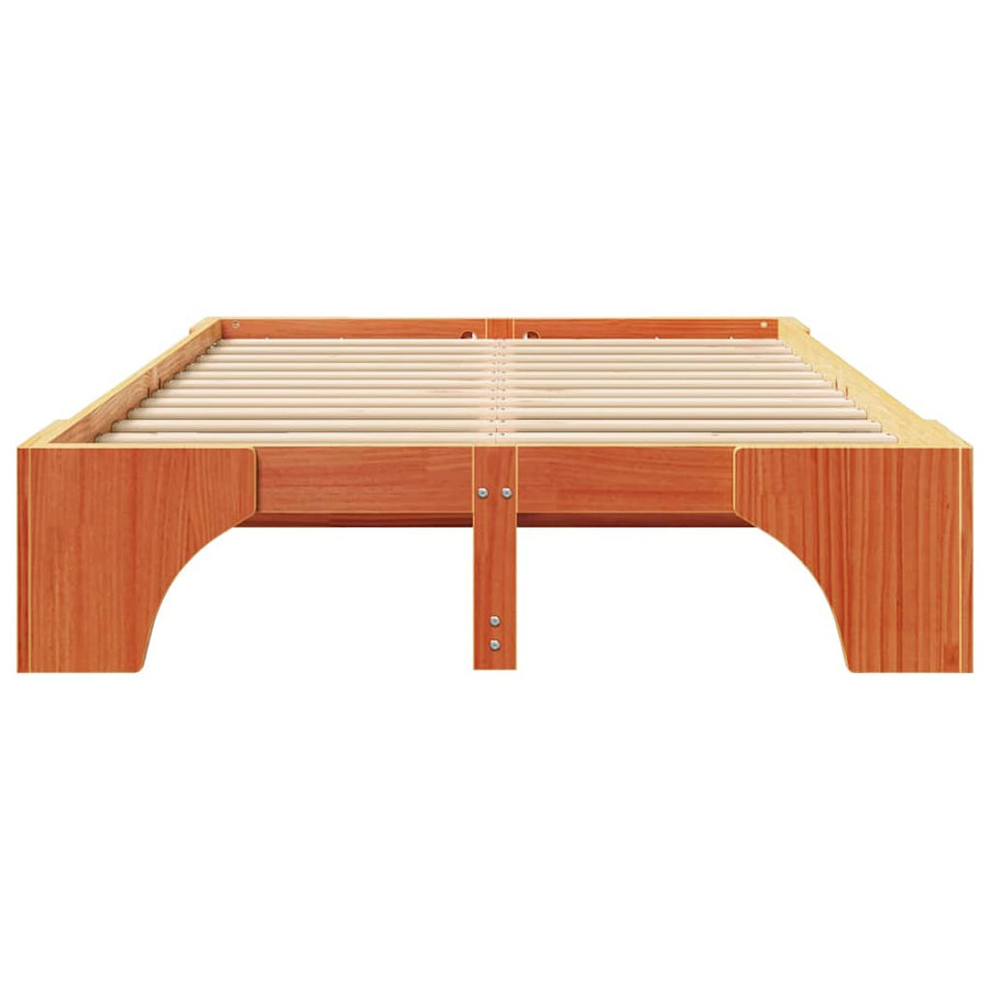 Bedbodem Gewaxte Bruin 120x190 cm Massief Grenenhout