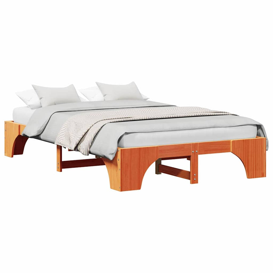 Bedbodem Gewaxte Bruin 120x190 cm Massief Grenenhout