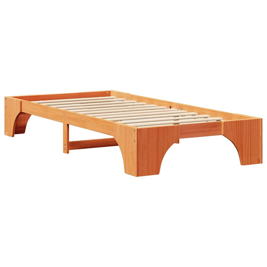 Bedframe Wasbruin 80 x 200 cm Massief grenenhout