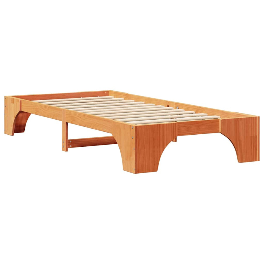 Bedframe Wasbruin 80 x 200 cm Massief grenenhout