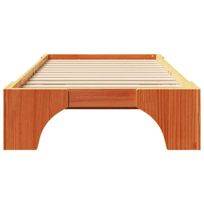 Bedframe Wasbruin 80 x 200 cm Massief grenenhout