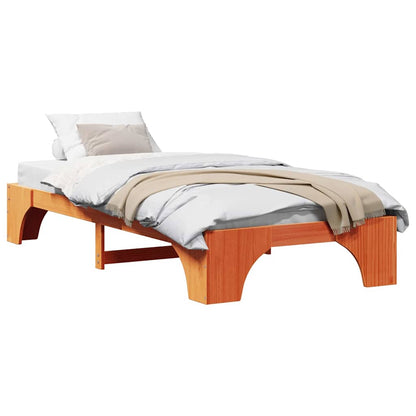 Bedframe Wasbruin 80 x 200 cm Massief grenenhout