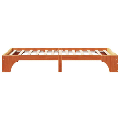 Bedframe Wasbruin 80 x 200 cm Massief grenenhout