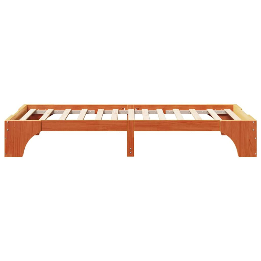 Bedframe Wasbruin 80 x 200 cm Massief grenenhout