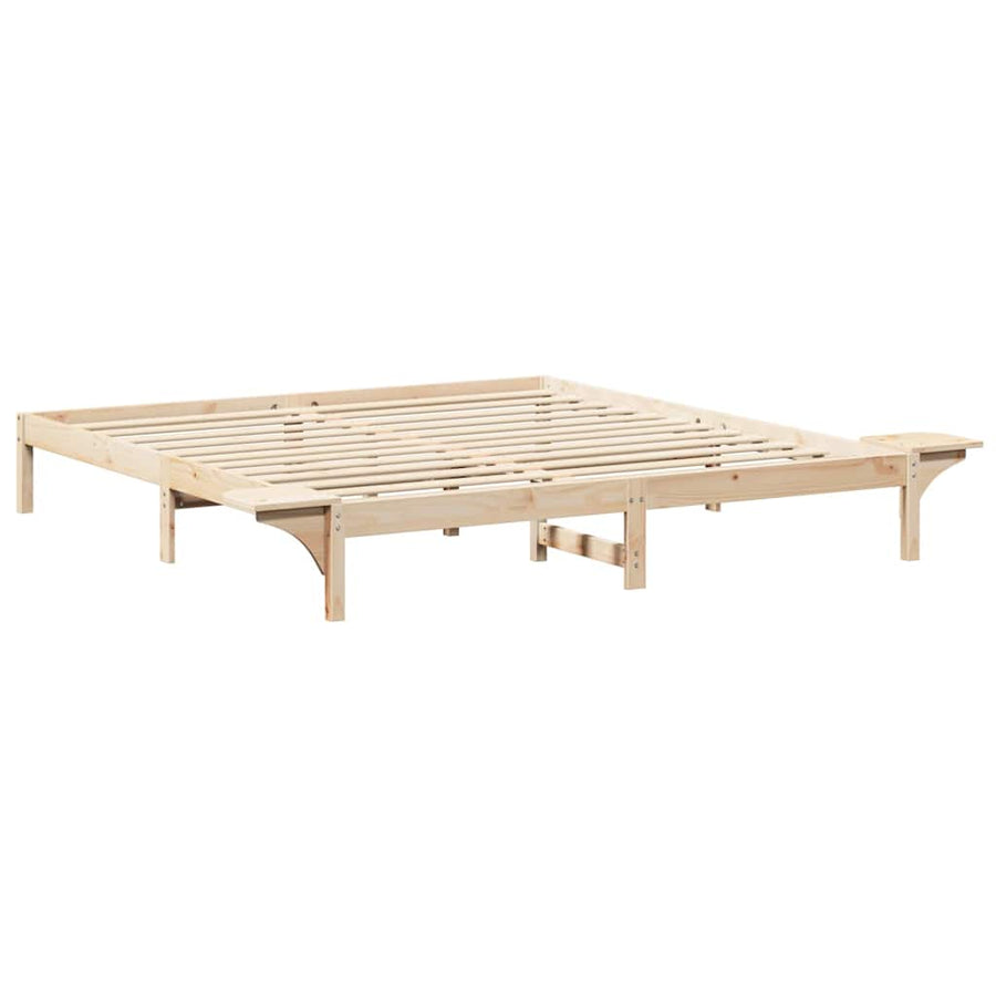 Bedframe met nachttafels Bruin 180 x 200 cm Bruin