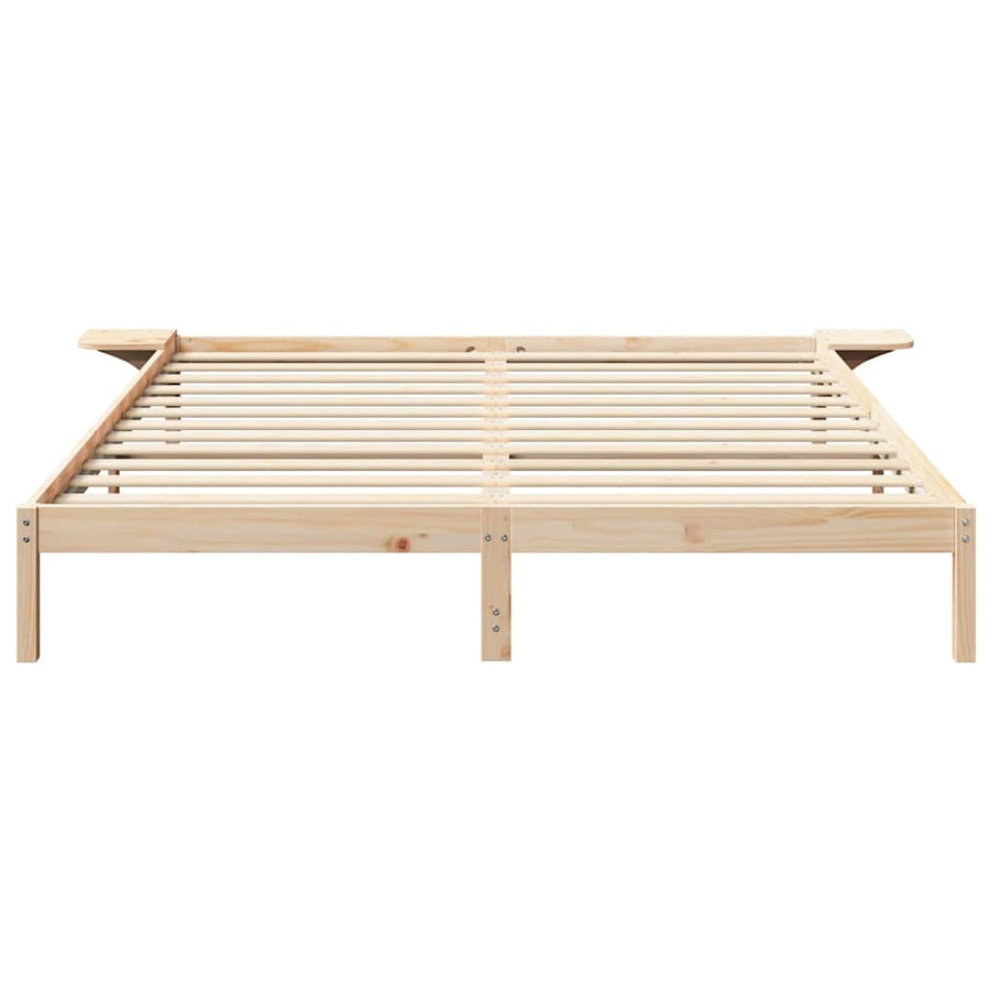 Bedframe met nachttafels Bruin 180 x 200 cm Bruin