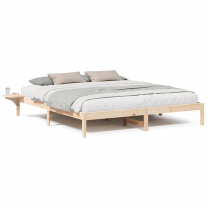 Bedframe met nachttafels Bruin 180 x 200 cm Bruin