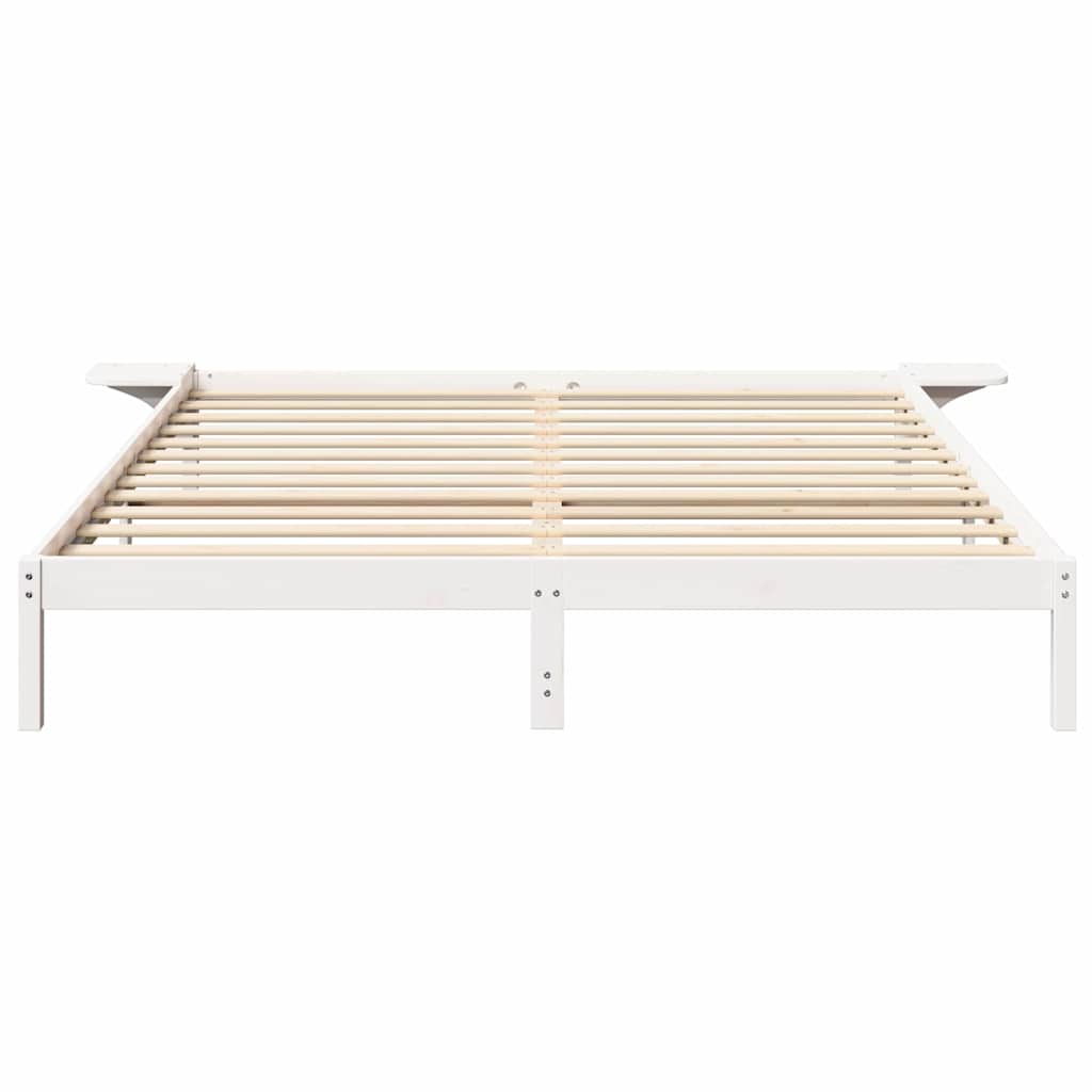 Bedframe met nachttafels Wit 180 x 200 cm Wit