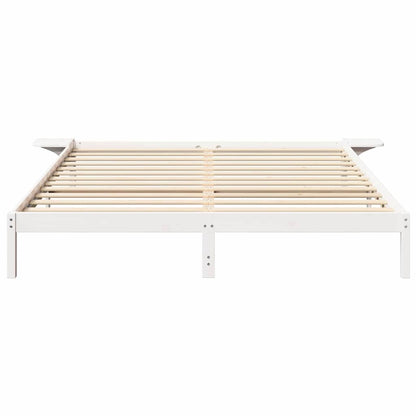 Bedframe met nachttafels Wit 180 x 200 cm Wit