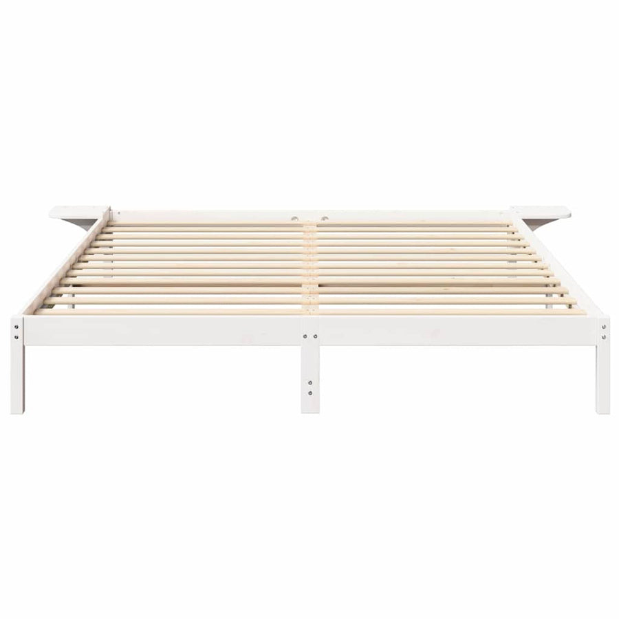 Bedframe met nachttafels Wit 180 x 200 cm Wit