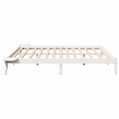 Bedframe met nachttafels Wit 180 x 200 cm Wit