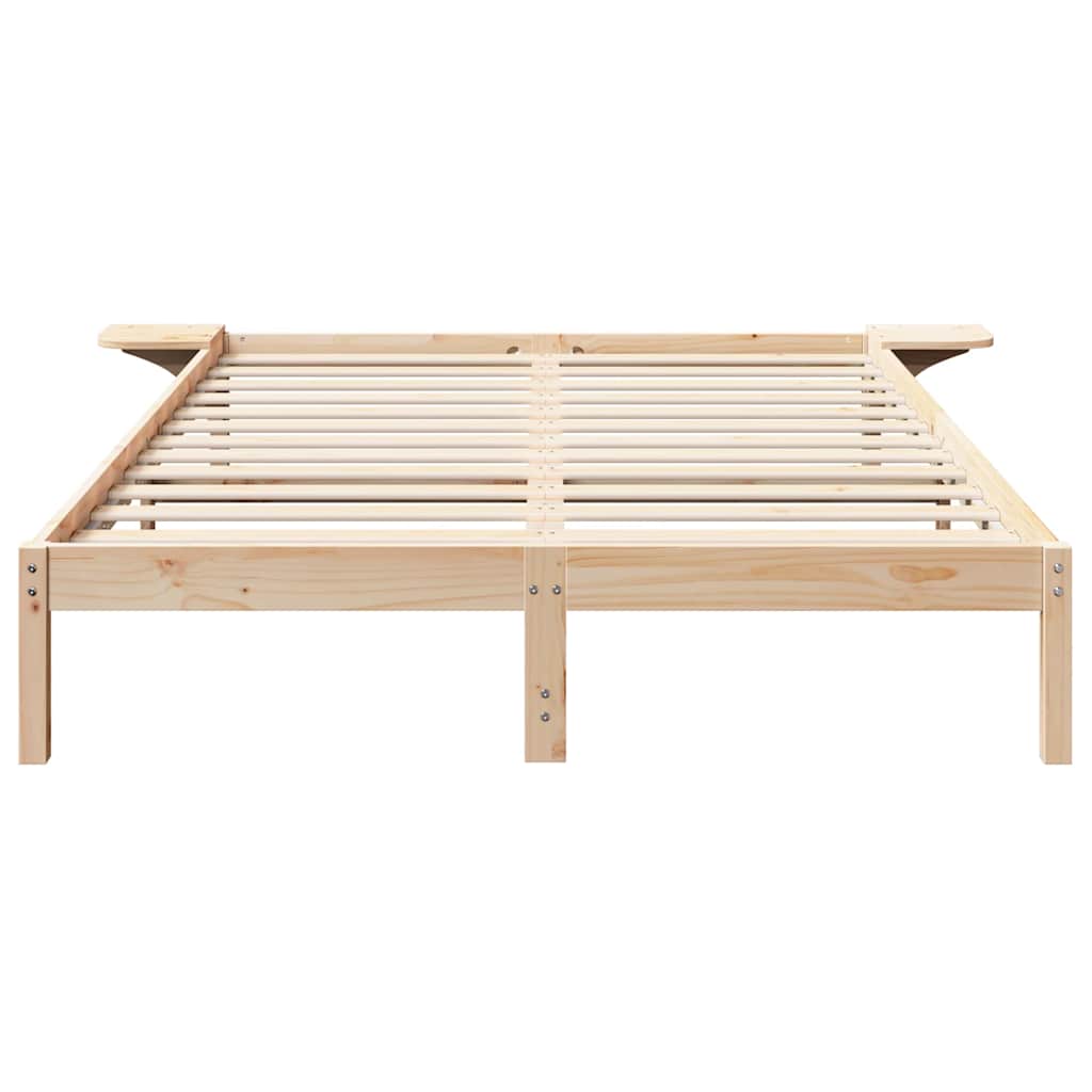 Bedframe met nachttafels Bruin 160 x 200 cm Bruin