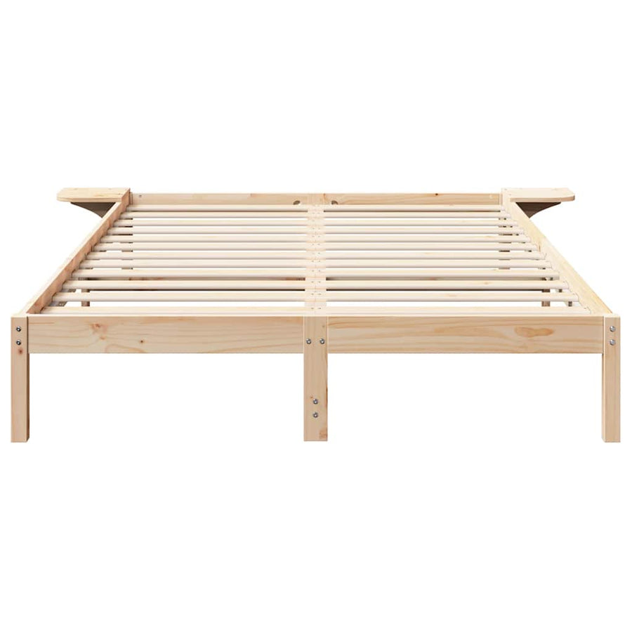 Bedframe met nachttafels Bruin 160 x 200 cm Bruin