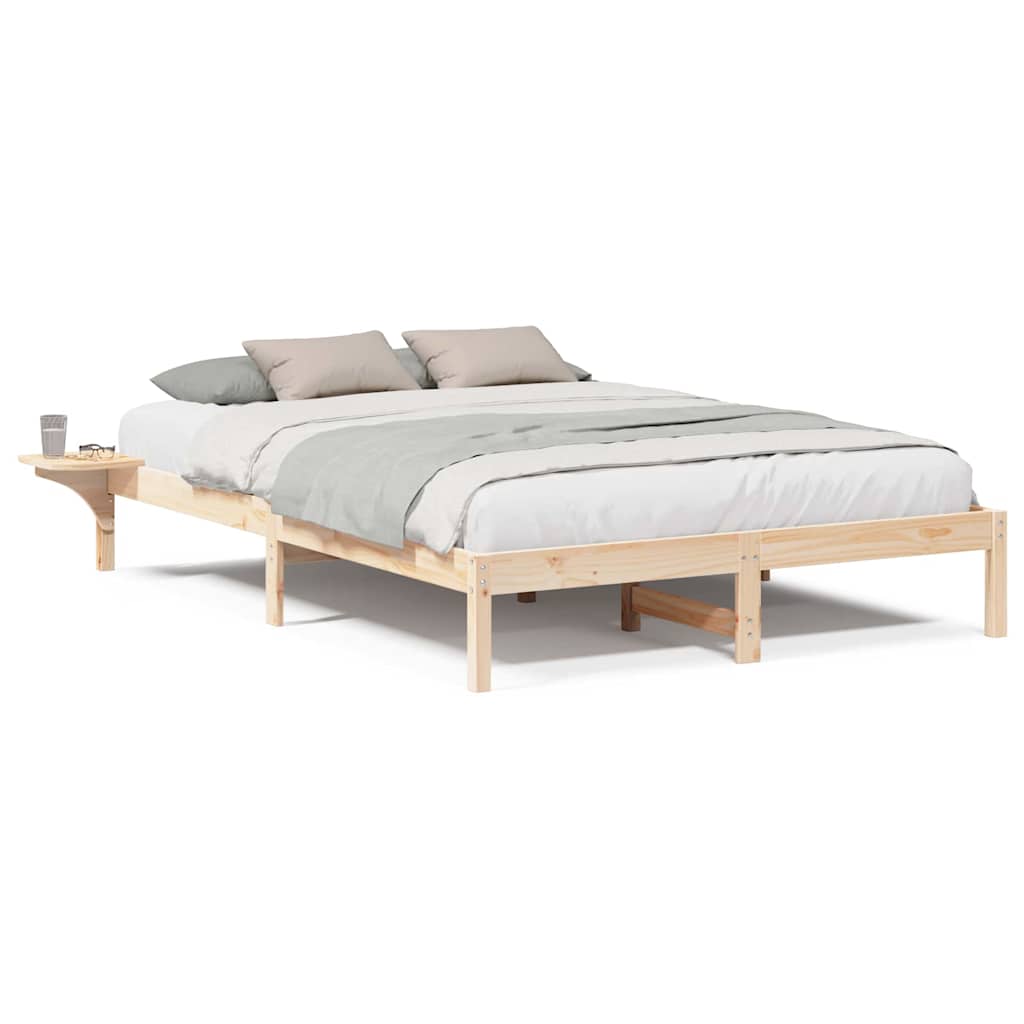 Bedframe met nachttafels Bruin 160 x 200 cm Bruin