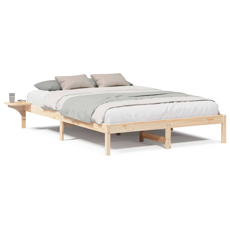 Bedframe met nachttafels Bruin 160 x 200 cm Bruin