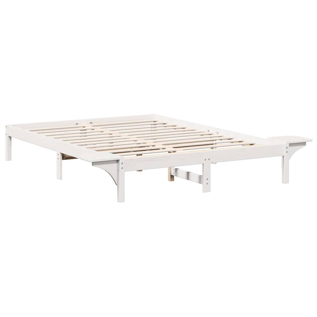 Bedframe met nachttafels Wit 160 x 200 cm Wit