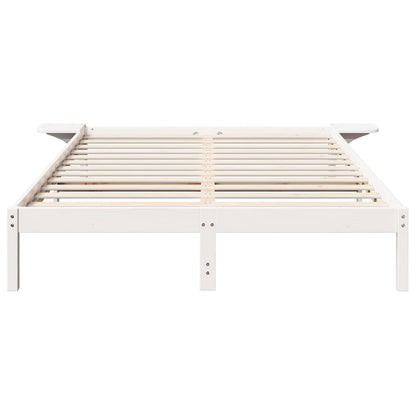 Bedframe met nachttafels Wit 160 x 200 cm Wit