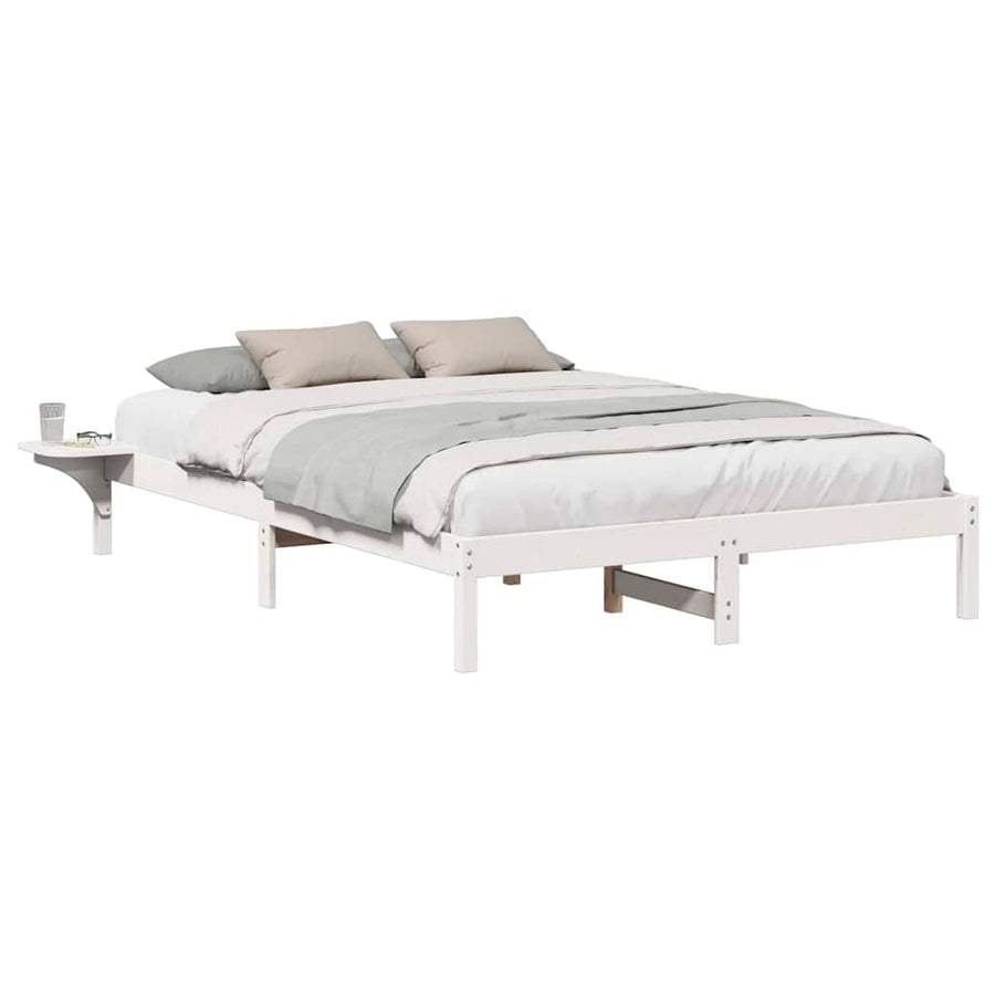 Bedframe met nachttafels Wit 160 x 200 cm Wit