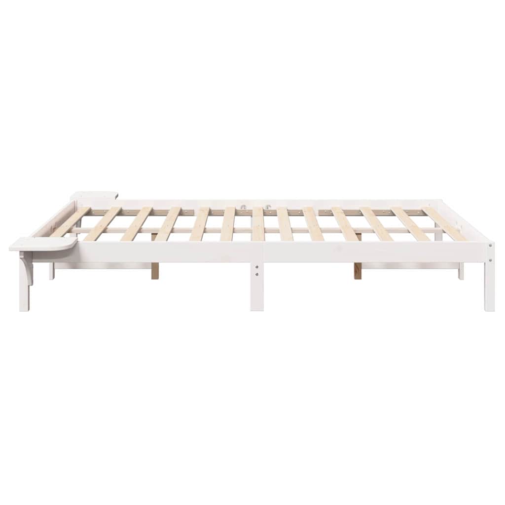 Bedframe met nachttafels Wit 160 x 200 cm Wit