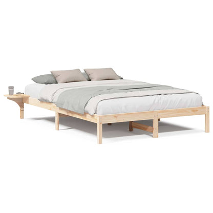 Bedframe met nachttafels Bruin 140 x 200 cm Bruin