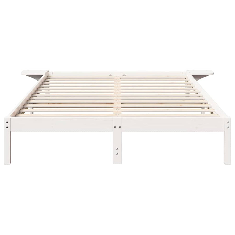 Bedframe met nachttafels Wit 140 x 200 cm Wit