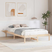 Bedframe 120x190 cm massief grenenhout bruin