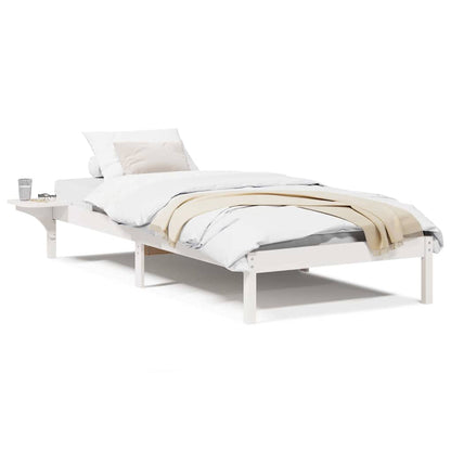 Bedframe met nachttafels Wit 100 x 200 cm Wit
