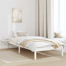 Bedframe met nachttafels Wit 90 x 200 cm Wit