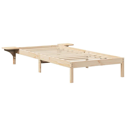 Bedframe met nachttafels Bruin 80 x 200 cm Bruin