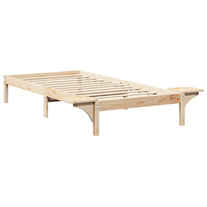 Bedframe met nachttafels Bruin 80 x 200 cm Bruin