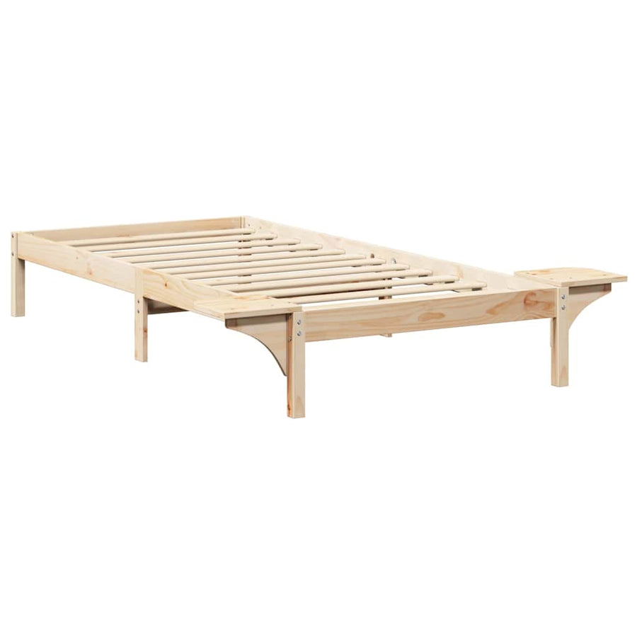 Bedframe met nachttafels Bruin 80 x 200 cm Bruin