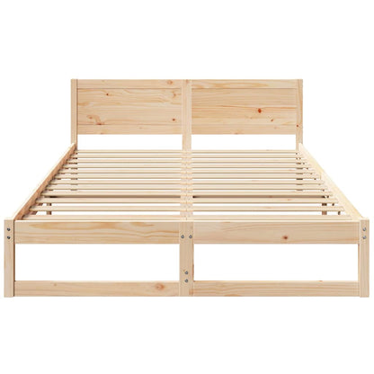 Bedframe met Hoofdeinde 140x200 cm van Massief Vurenhout
