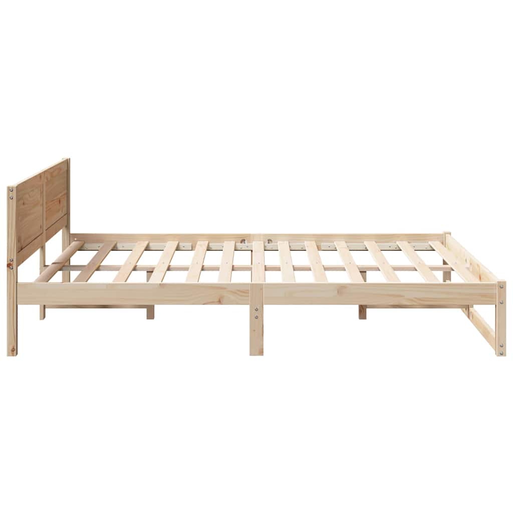 Bedframe met Hoofdeinde 140x200 cm van Massief Vurenhout