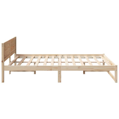 Bedframe met Hoofdeinde 140x200 cm van Massief Vurenhout