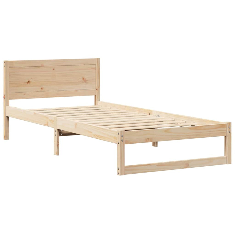 Bedombouw met Hoofdbord 90x200 cm Massief Hout