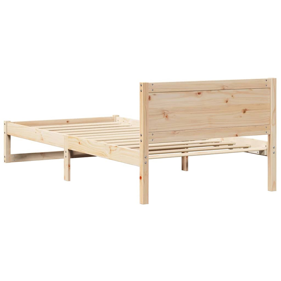 Bedombouw met Hoofdbord 90x200 cm Massief Hout