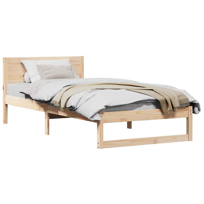 Bedombouw met Hoofdbord 90x200 cm Massief Hout