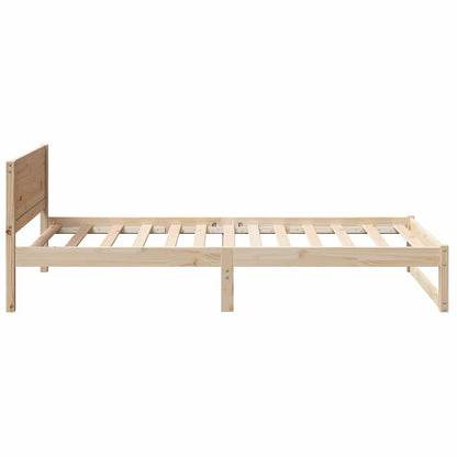 Bedombouw met Hoofdbord 90x200 cm Massief Hout