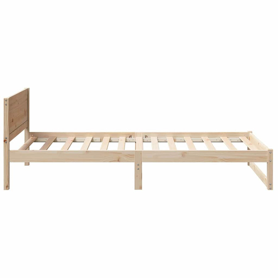 Bedombouw met Hoofdbord 90x200 cm Massief Hout