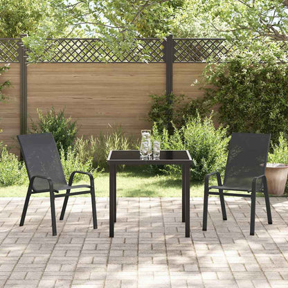 Tuin Eetset 3 Pcs Textilene En Staal 2-zits