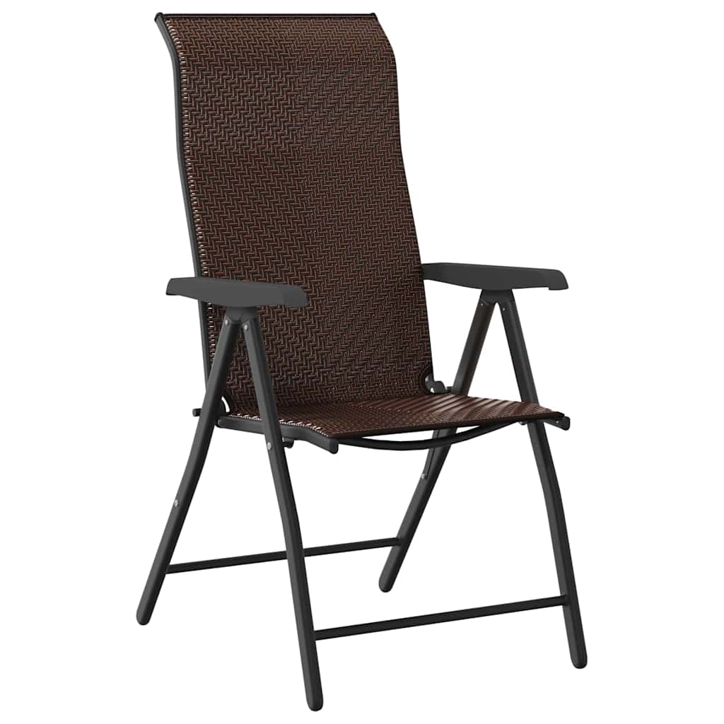 Tuin Eetset 9 pcs Bruin Poly riet