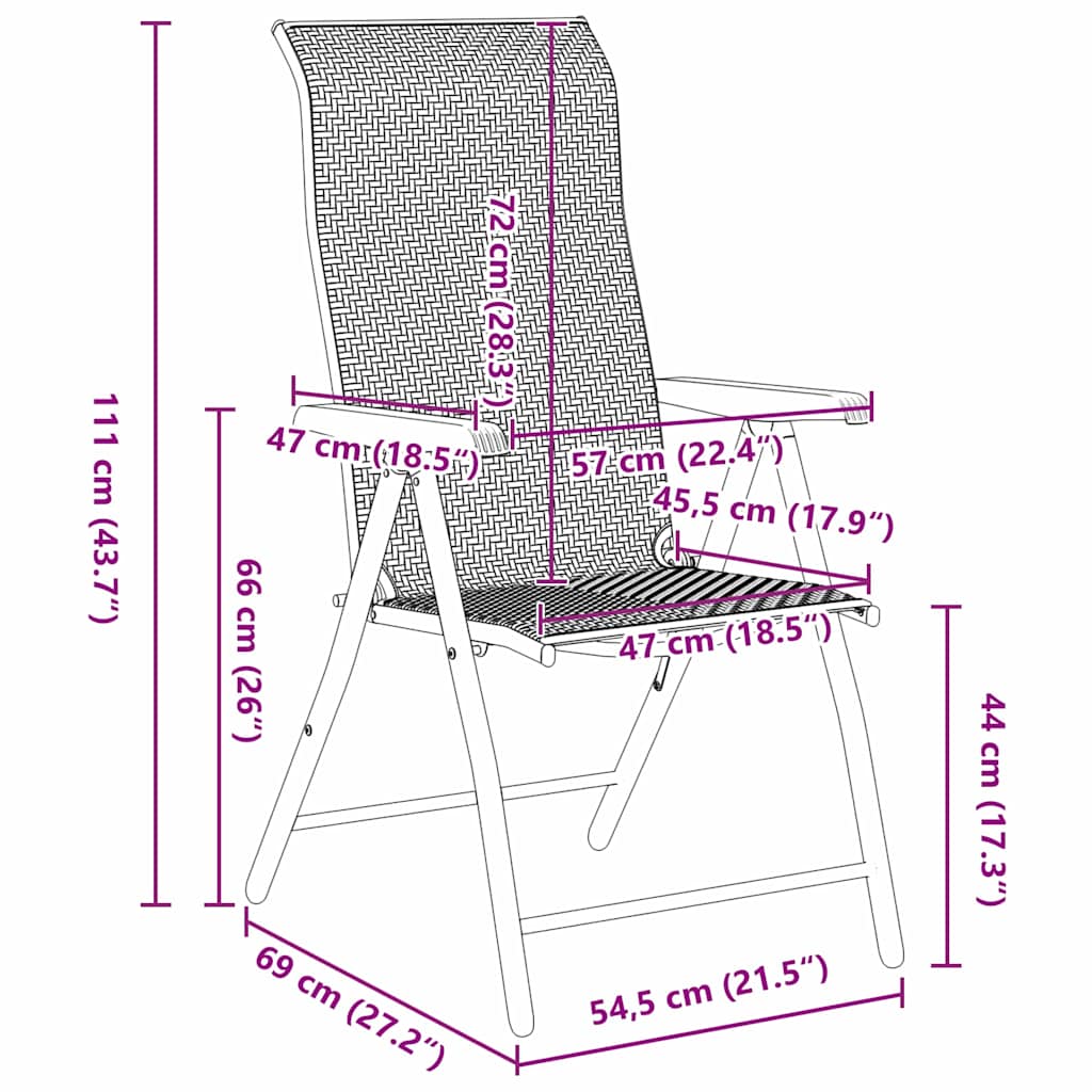Tuin eettafelset 5 pcs Zwart Koffie Gepoedercoat staal
