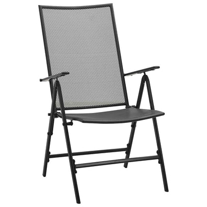Tuin Eettafelset 7 Pcs Antraciet Gepoedercoat Staal