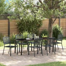 Tuin Eettafelset 7 Pcs Antraciet Gepoedercoat Staal