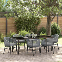 Tuin Eettafelset 7 Pcs Antraciet Gepoedercoat Staal